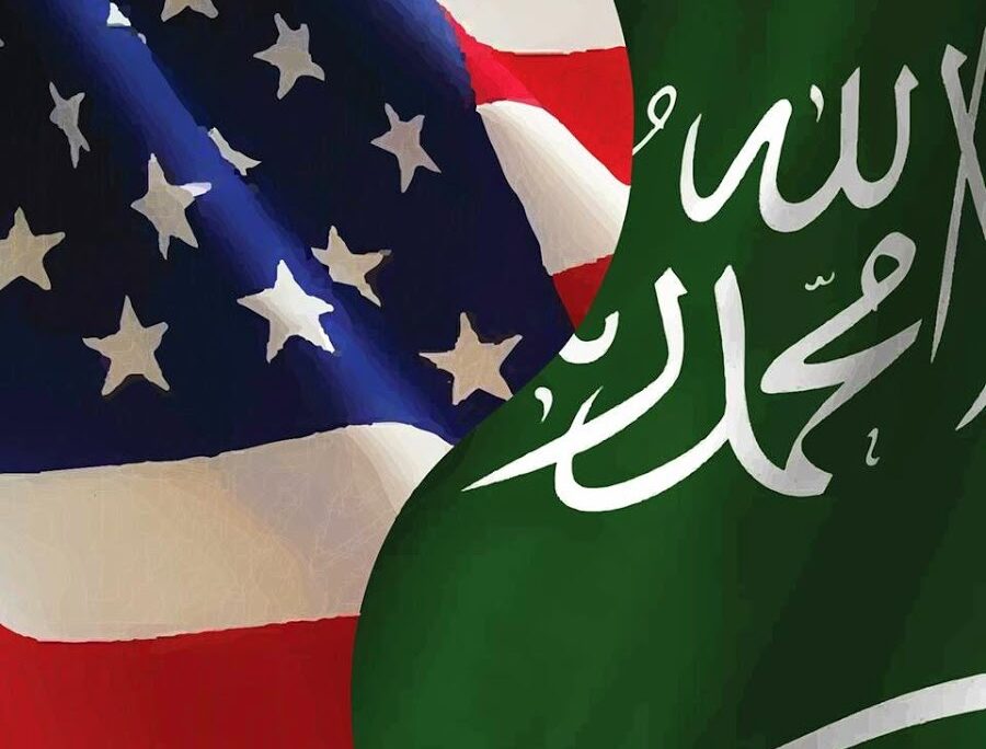 Saudi American Flag